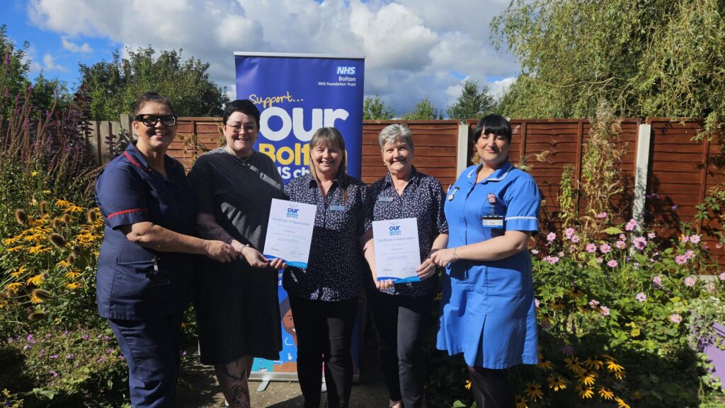 Colleagues Kate Bowden and Tracey Veitch, Walkden Medical Centre